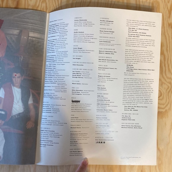 New Kids On The Block 1990 No More Games Concert Program - Picture 3 of 3